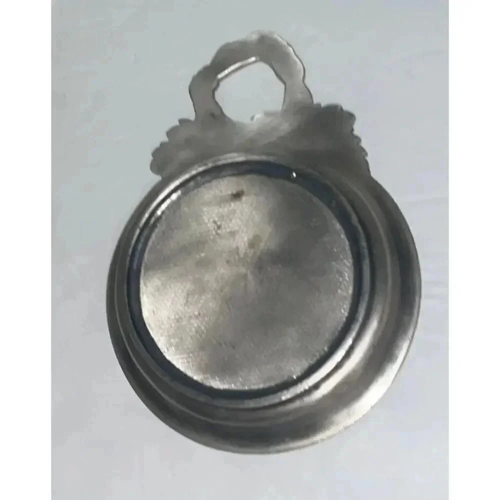Pewter Wine Coaster & Cork‎ Holder 5 1/2” Wide x 6 1/8” Length x  1”High
